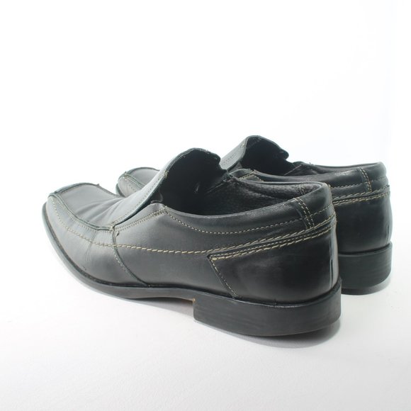BOTTESINI Square Toe Men\'s Black Leather Loafer Size 10M main image 5